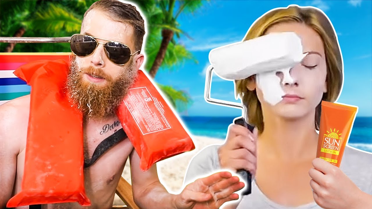 5 Minute Crafts Homemade Beach!