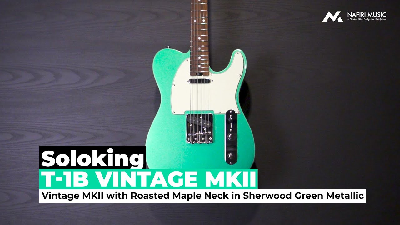 Soloking T-1B Vintage MKII in Sherwood Green Metallic