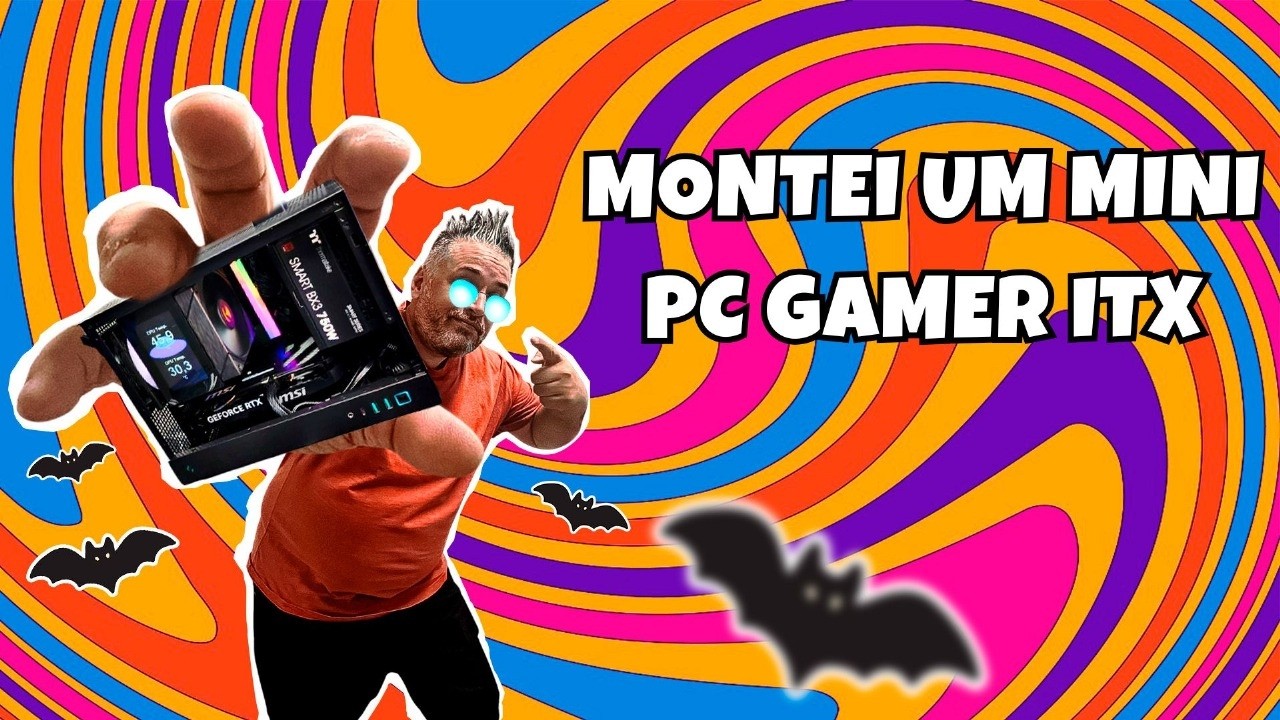 Montei um Mini PC GAMER ITX AM5 com uma RTX 5060 Ti de 16GB no DEEPCOOL CH160