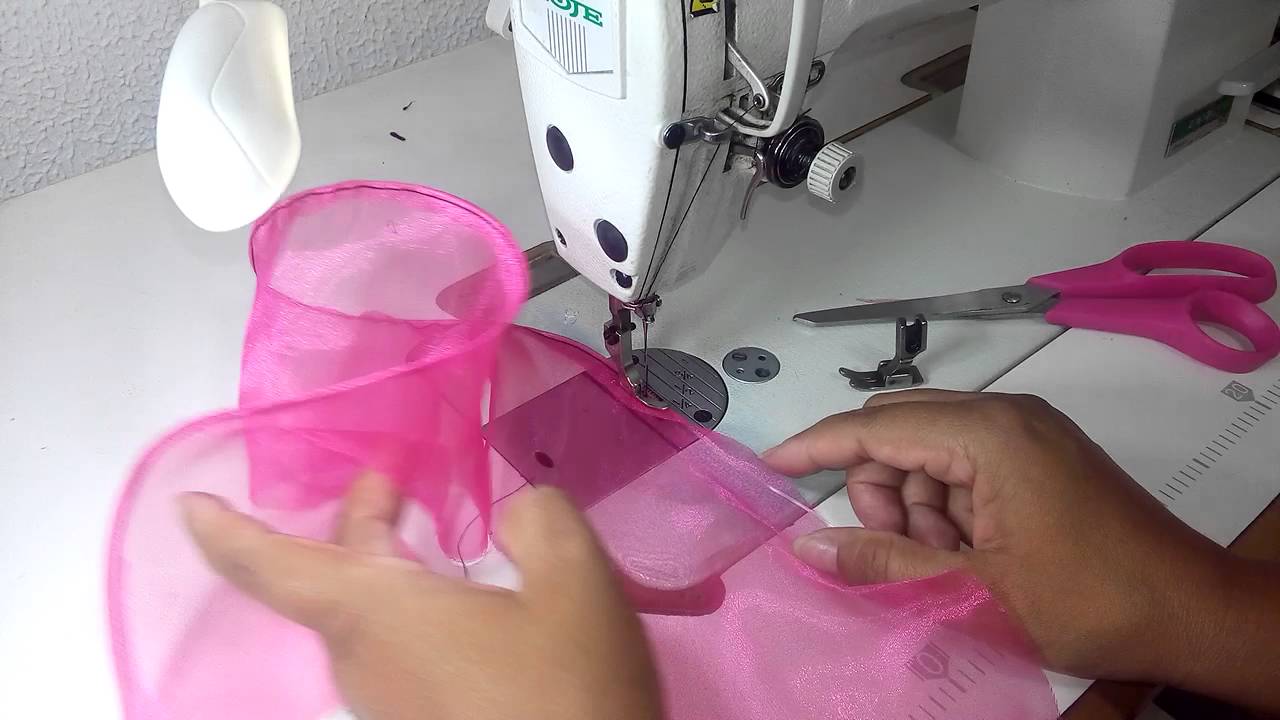 Bainha com fio de naylon na reta