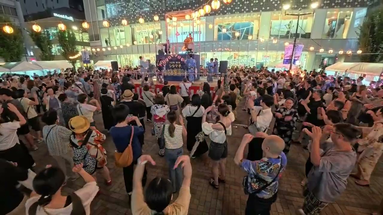 【大東京音頭】（金沢明子）　2025年パンダ広場盆踊り2日目51　シタマチふるさと盆踊り大会　御徒町南口駅前広場