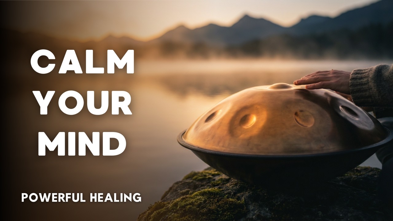 2 Hours Handpan Relaxing Music 🌙 Deep Sleep, Stress Relief & Calm Mind