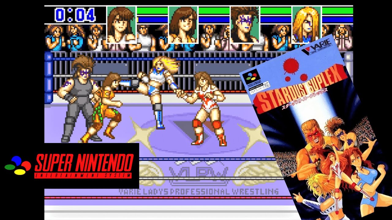 Stardust Suplex (1995) Super Nintendo (SNES) Gameplay in HD (bsnes)