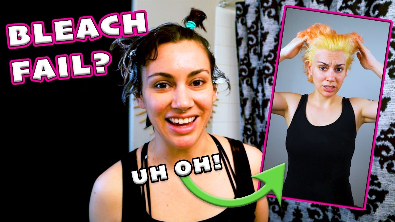 ANOTHER Bleach Fail?! || Good Dye Young Review - dying my hair PASTEL Pink Puff