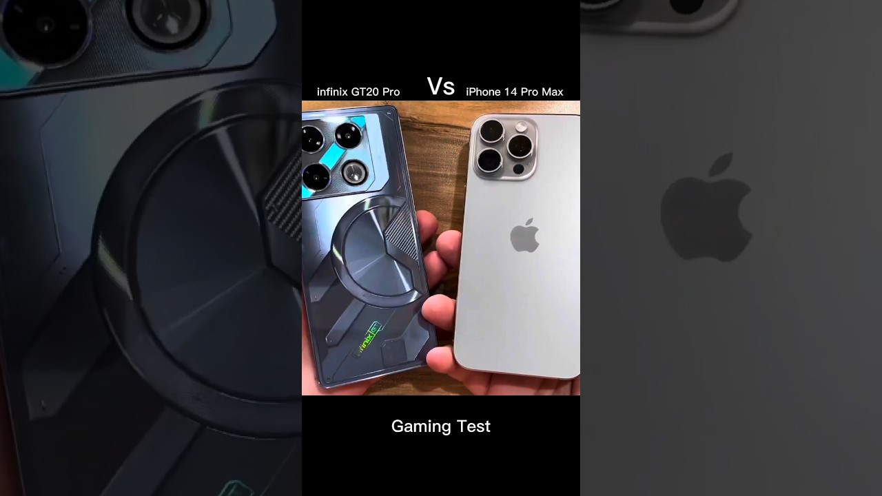 infinix GT 20 Pro Vs iPhone 14 Pro Max 😱🔥 Gaming Test #budgetphone #freefire  #midrangephone #tgrnrz