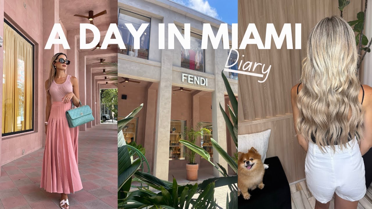 A Summer day in Miami | Miami Design District, new hair salon, lunch at a Michelin star restaurant