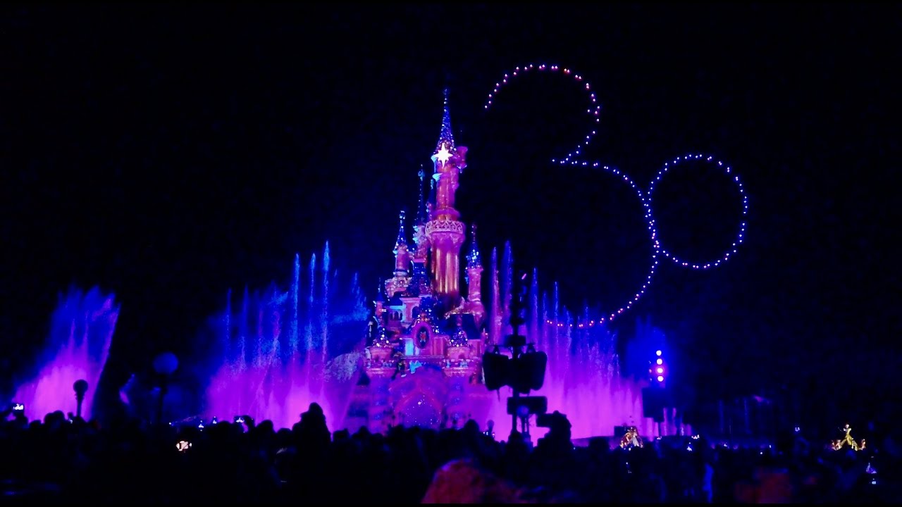 Disneyland Paris 30th Anniversary Spectacular Drone And Projection Show Disney D-Light 4K