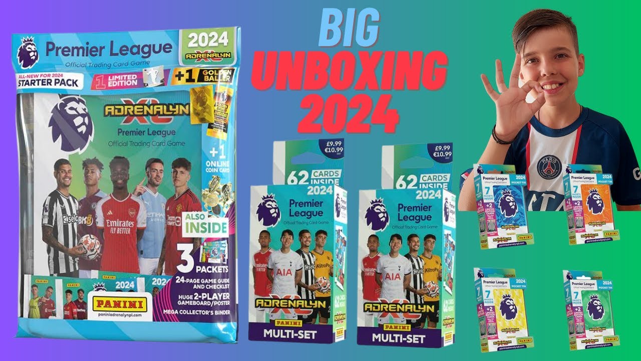 Νέες κάρτες Panini Premier League 2024 Adrenalyn XL 1 παρουσία στην Ελλάδα. Big unboxing panini .