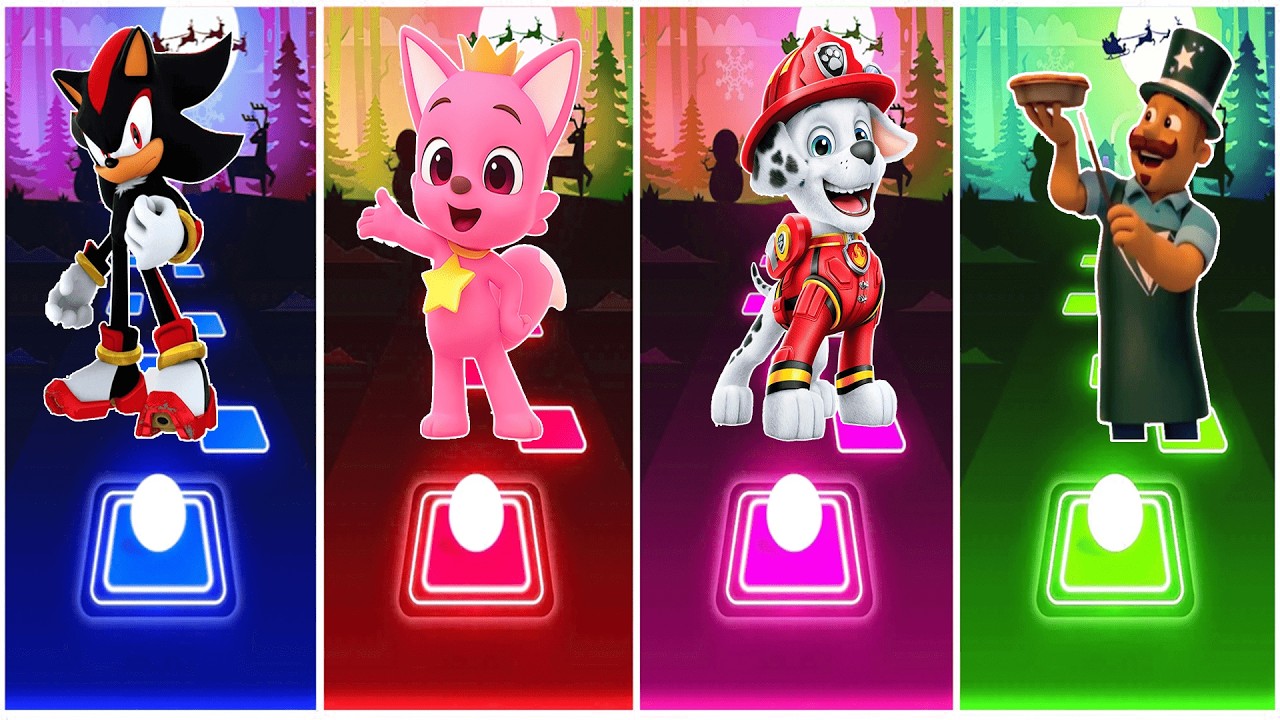 Dark Sonic 🆚 Pinkfong 🆚 Marshall 🆚 Porter.🎶 Who Is Best?