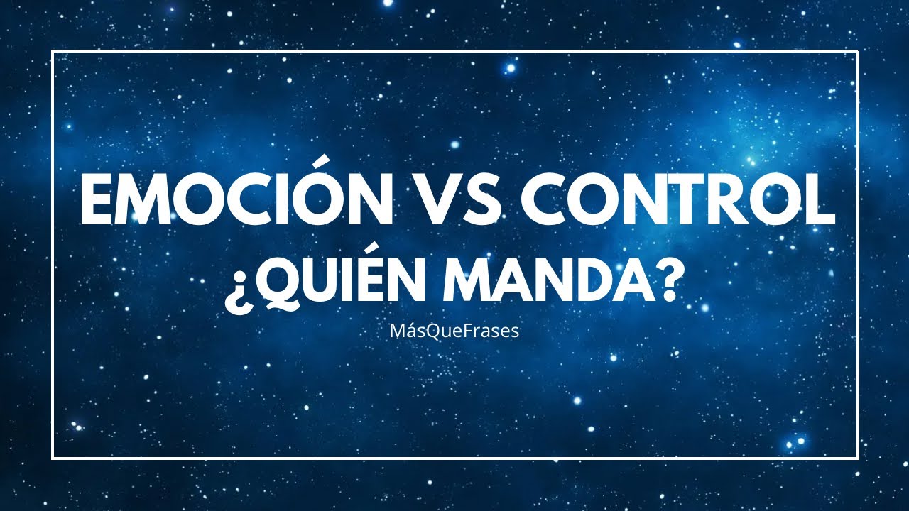 El SECRETO para no dejar que tus EMOCIONES te DOMINEN