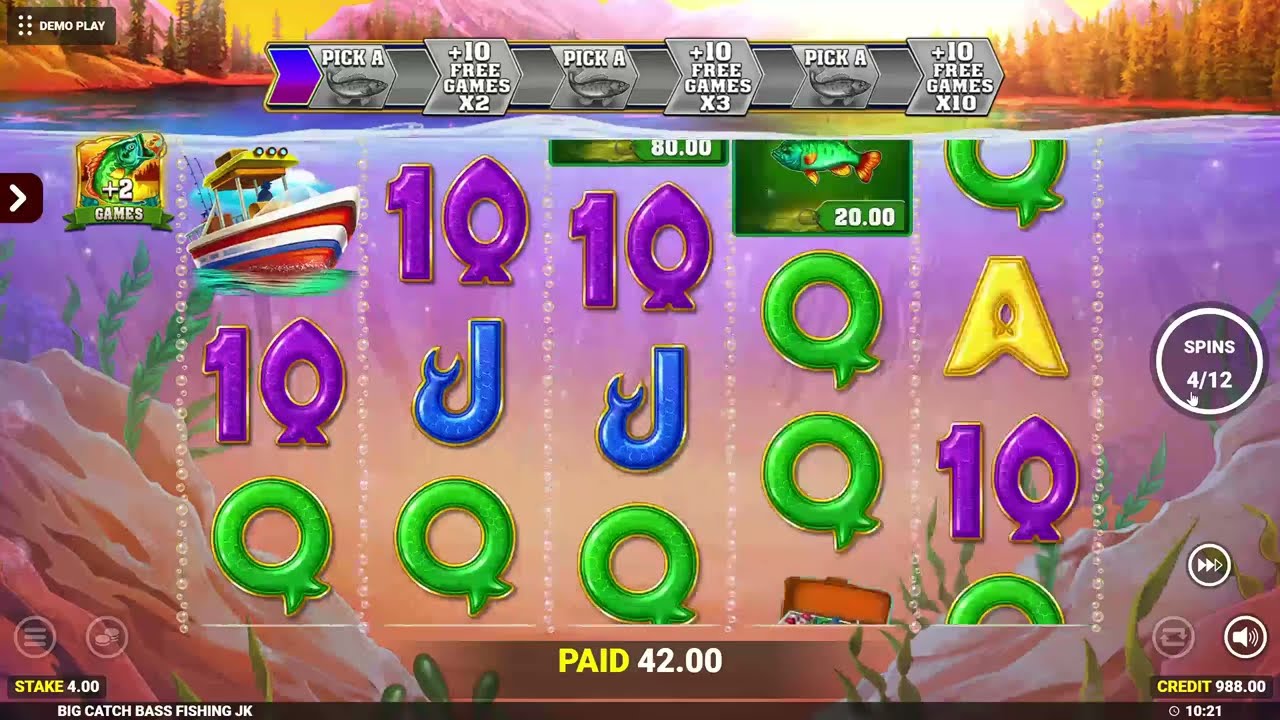 Big Catch Bass Fishing Jackpot King Slot by Blueprint Gaming 🚩 Gameplay & Wins 🚩NSG Team