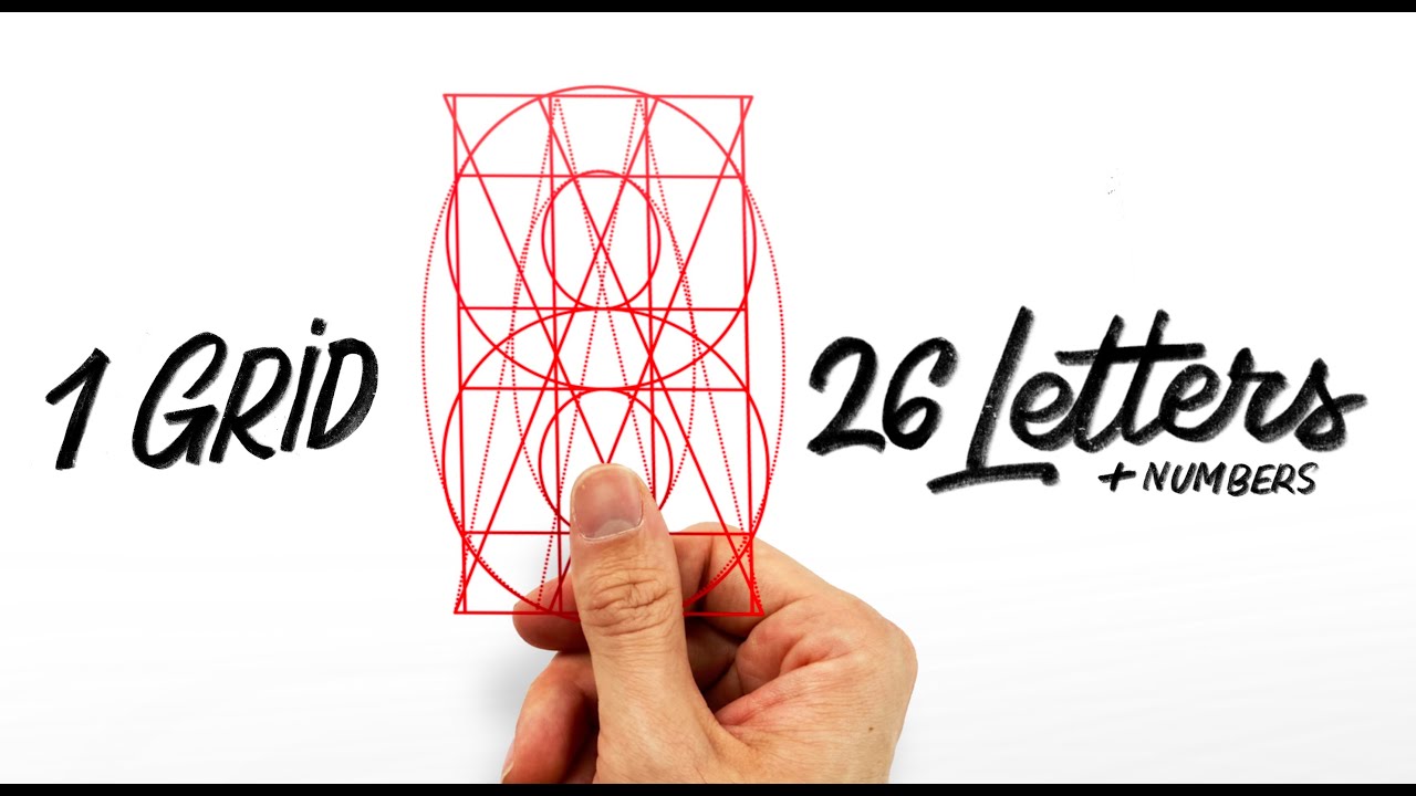 Lettering The Alphabet with LETTER BUILDER (Sans Serif, A-Z & Numbers) Procreate