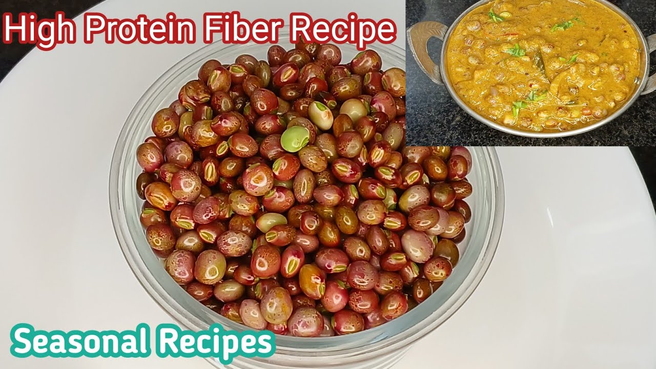 High Protein Fiber Healthy Energy Tasty Curry Recipe//Fresh Red Gram Curry Recipe/Easy Instant Curry