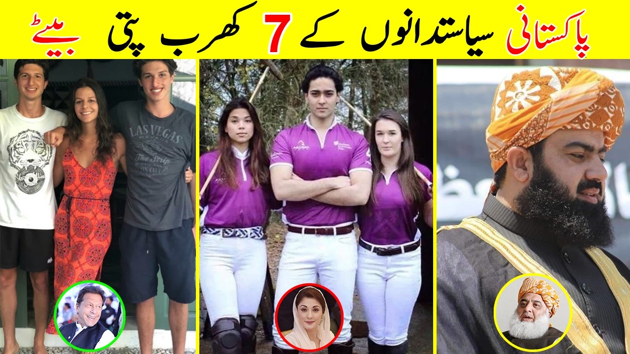 7 Billionaire Sons of Pakistani Politicians | #talkshawk