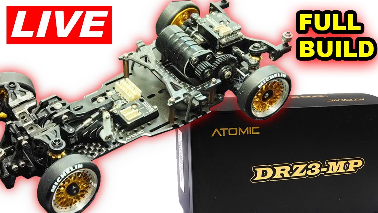 Atomic RC DRZ3MP RWD RC Drift BUILD! FULL LIVESTREAM BUILD