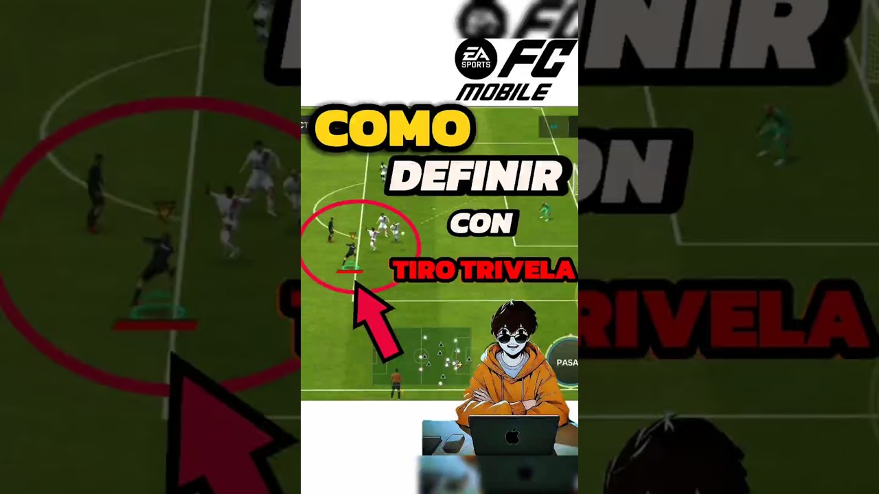 Como DEFINIR con TIRO TRIVELA en FC MOBILE 🎮 #fcmobile #fifamobile