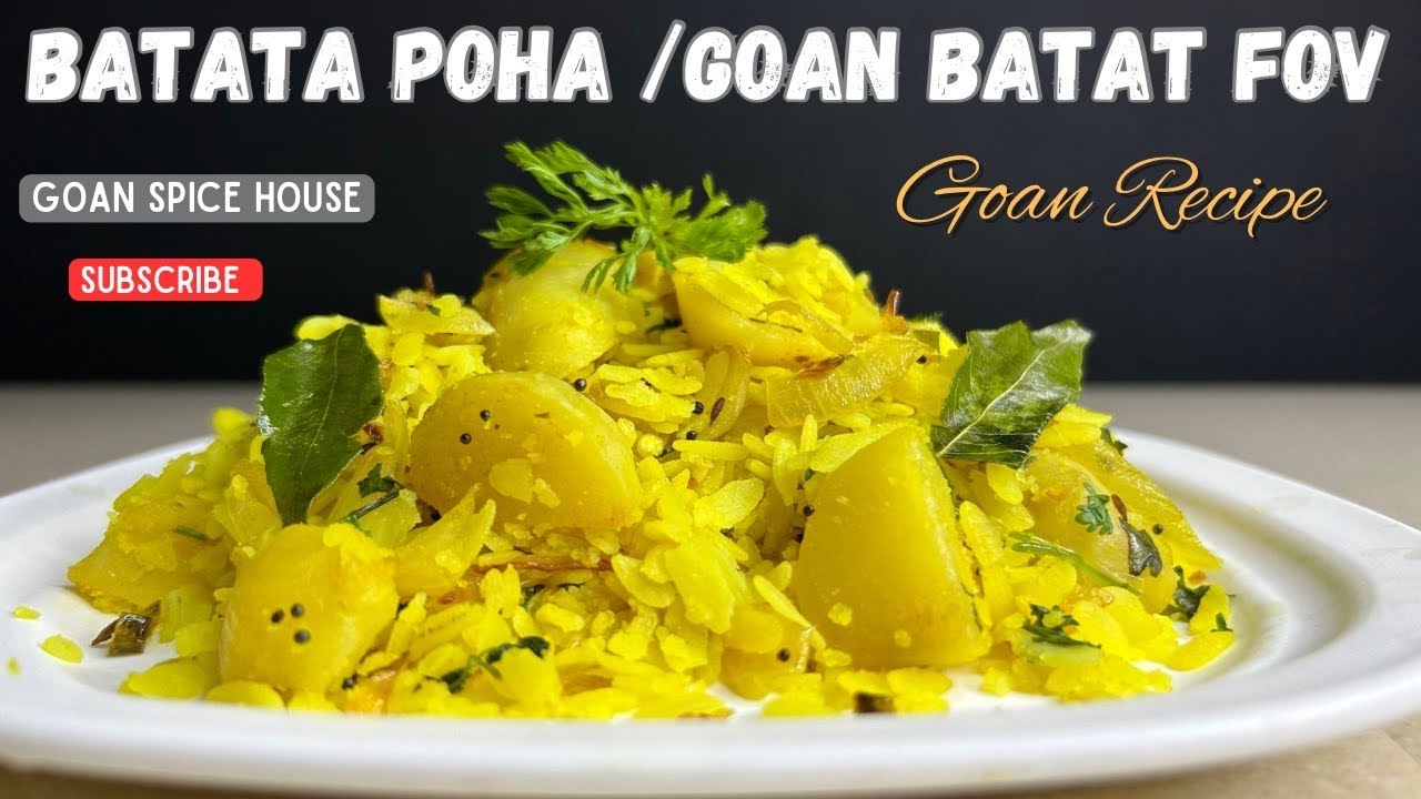 Batata Poha Recipe l Kanda Poha l Goan Batat Fov l Poha Recipe l @GoanSpiceHouse