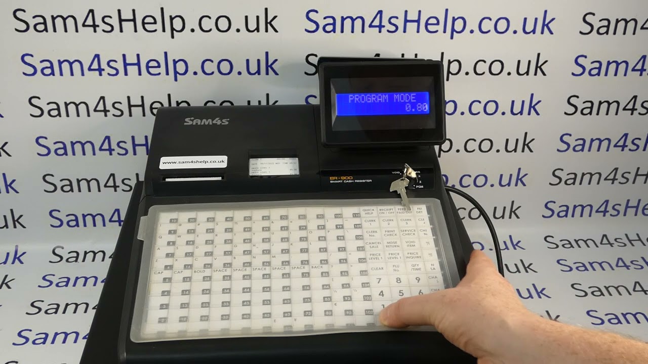 How To Program Function Button Description Sam4S ER-900 Series Cash Register (ER900 / ER920 / ER940)