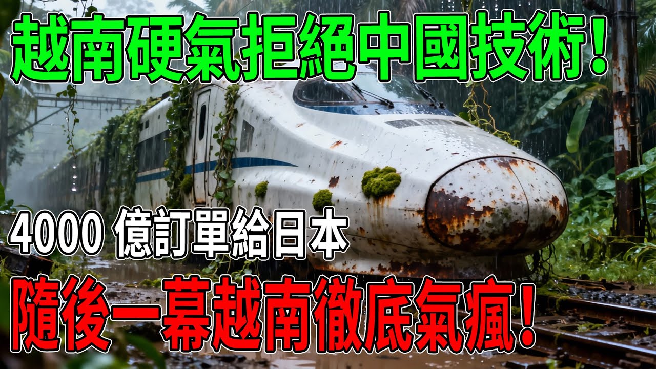 越南高鐵慘變廢鐵！4000億給日本只換來停工，當初真不該拒絕中國！ #越南高鐵 #中國基建 #日本新幹線 #大國博弈 #國際新聞 #基建狂魔 #中越關系 #一帶一路