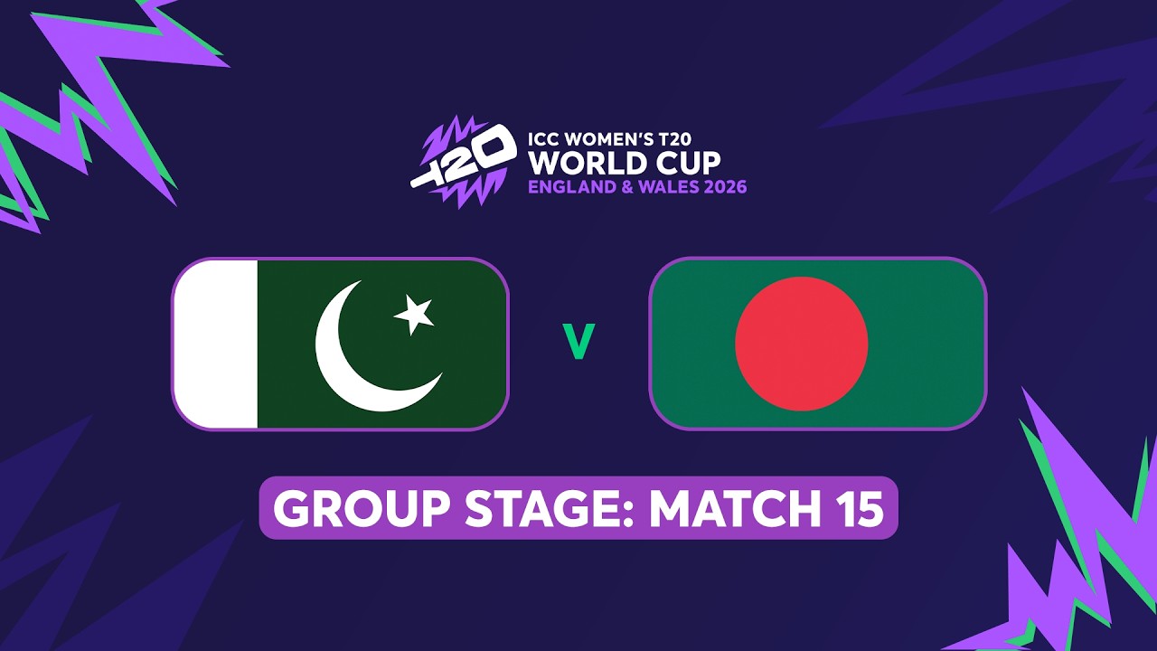ICC Women's T20 World Cup 2026: Pakistan vs Bangladesh (English) #t20worldcup