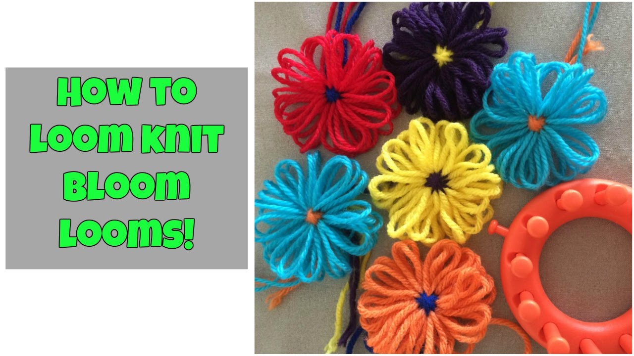 How to loom knit a flower (bloom looms) - very easy!