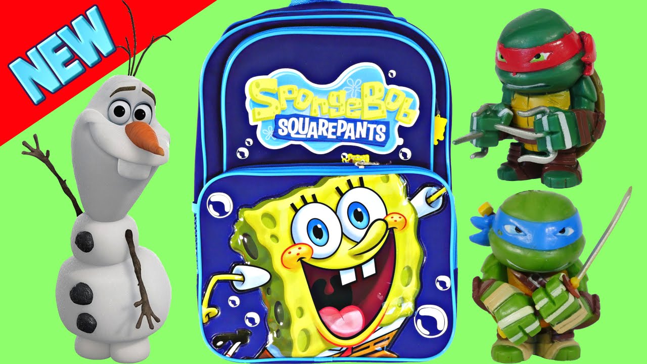 SURPRISE BACKPACK Surprise Eggs TMNT Spongebob Squarepants Frozen Sonic Batman Play Doh Egg