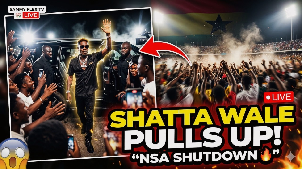 Shatta Wale Pulls Up Sammy Flex TV Goes LIVE from National Sports Authority, World Cup Raffle Launch