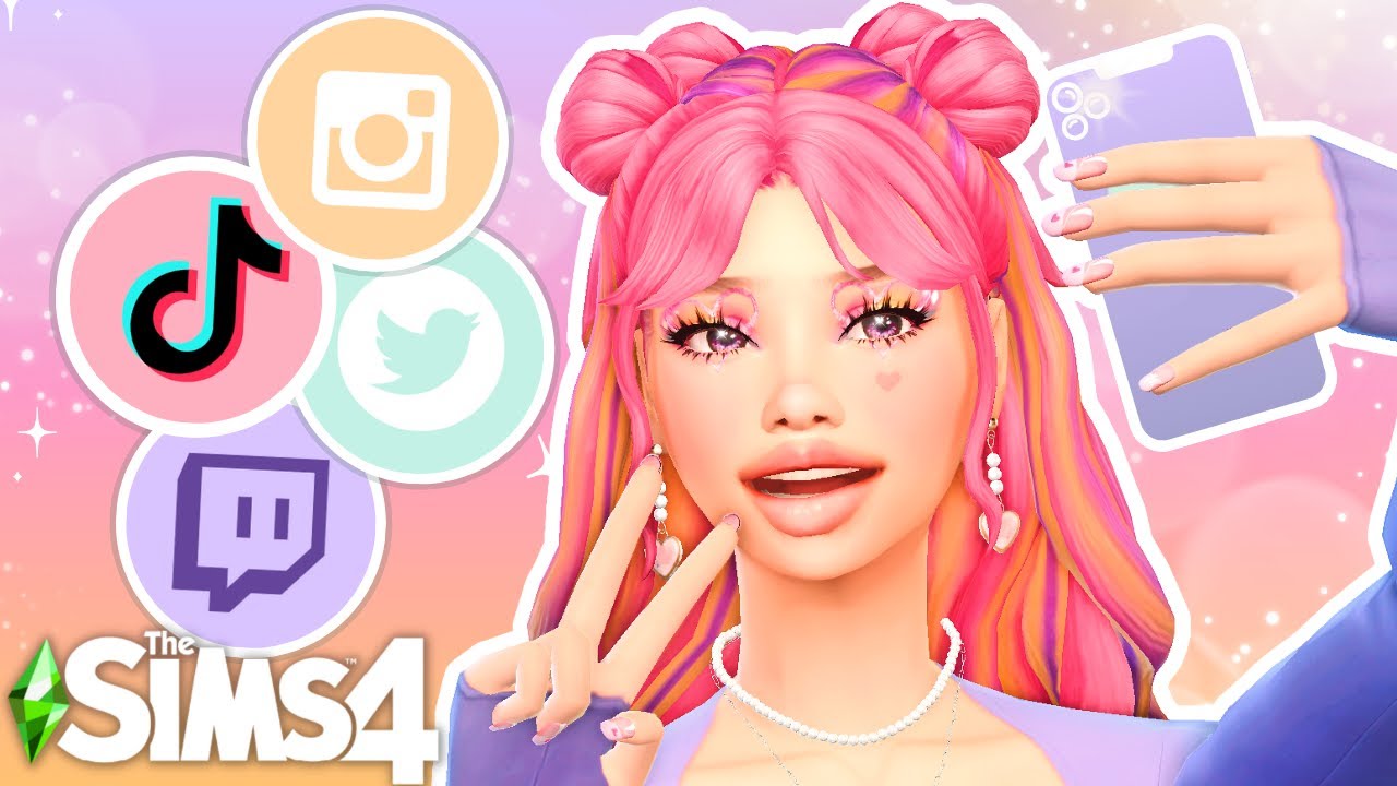 Recreating ICONIC SOCIAL MEDIA PLATFORMS as characters in the Sims 4!!💌| CAS