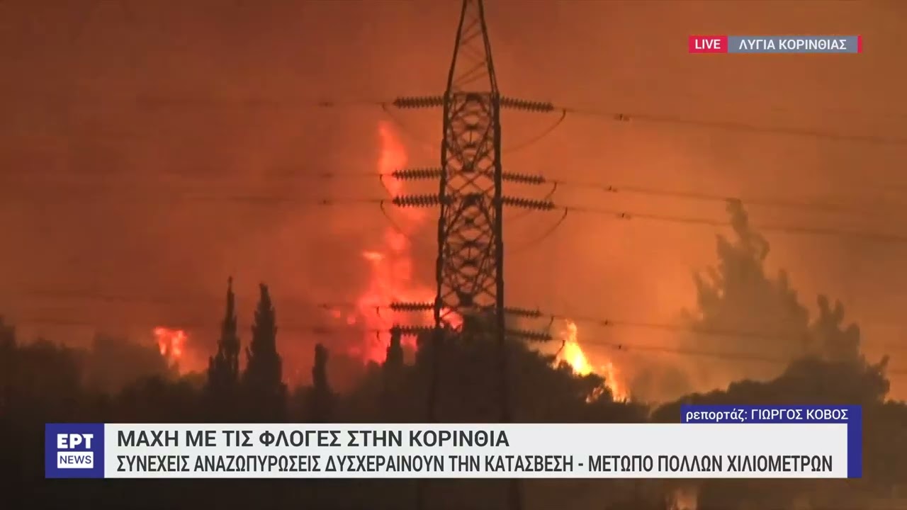 Κορινθία: Στις φλόγες σπίτι στη Λυγιά | 30/9/2024 | ΕΡΤ