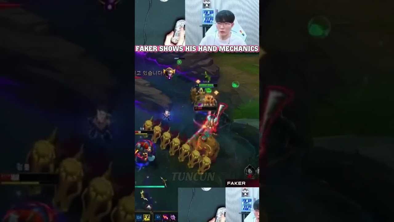 FAKER SHOWS HIS HAND MECHANICS &ndash; INSANE SPEED😱 #shorts #T1WIN #T1Fighting #SKTT1