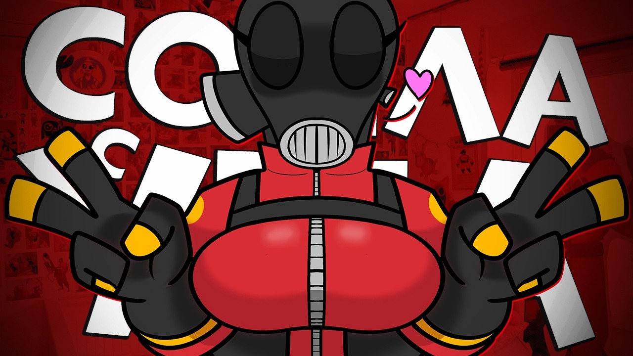 Безумная фанатка Pyro в Team Fortress 2