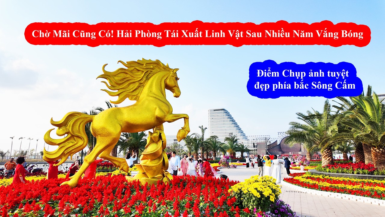 Hải Phòng Bất Ngờ Dựng Linh Vật Trở Lại – Không Khí Tết Thay Đổi Hẳn!