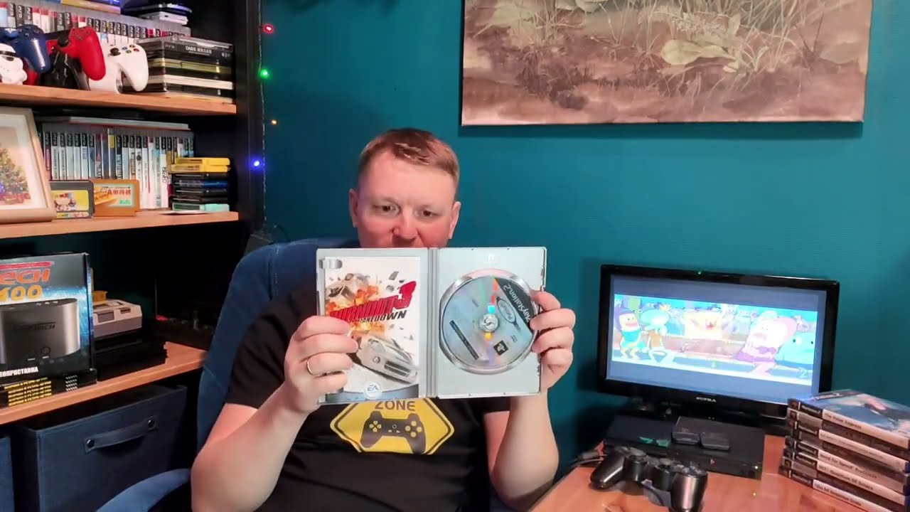 Распаковка Рождественской охоты за играми #playstation2 #games #unboxing 