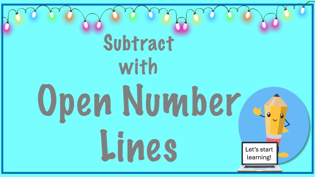 Learn to subtract with open number lines.