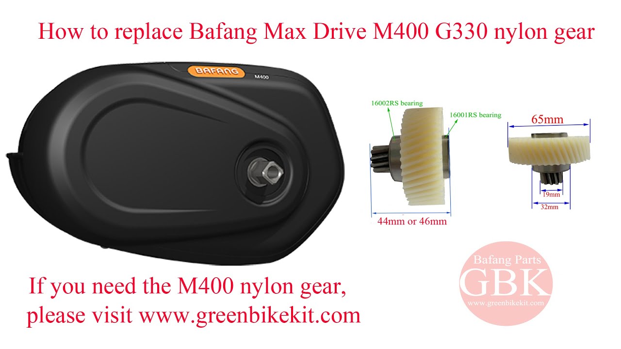 How to replace Bafang Max drive M400 G330 nylon gear