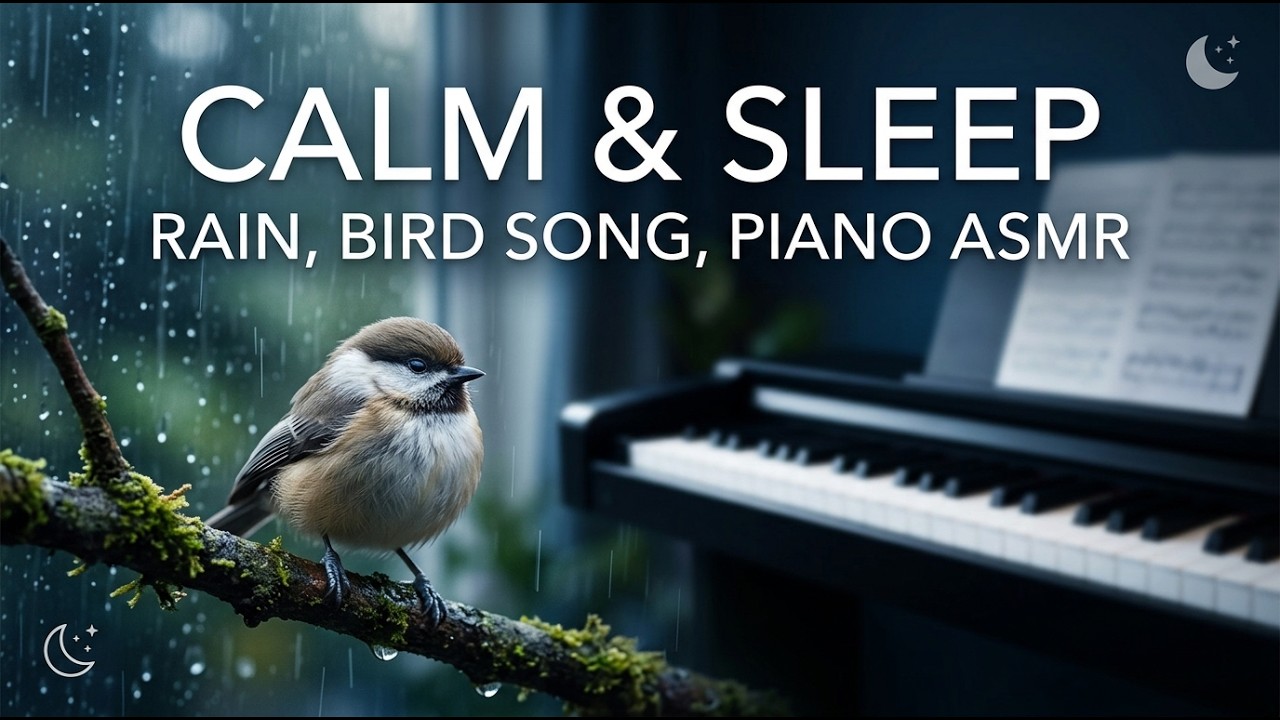 Magical Rain Birds Relaxing Bird Sounds Instantly Calm Mind | Deep Sleep ASMR music