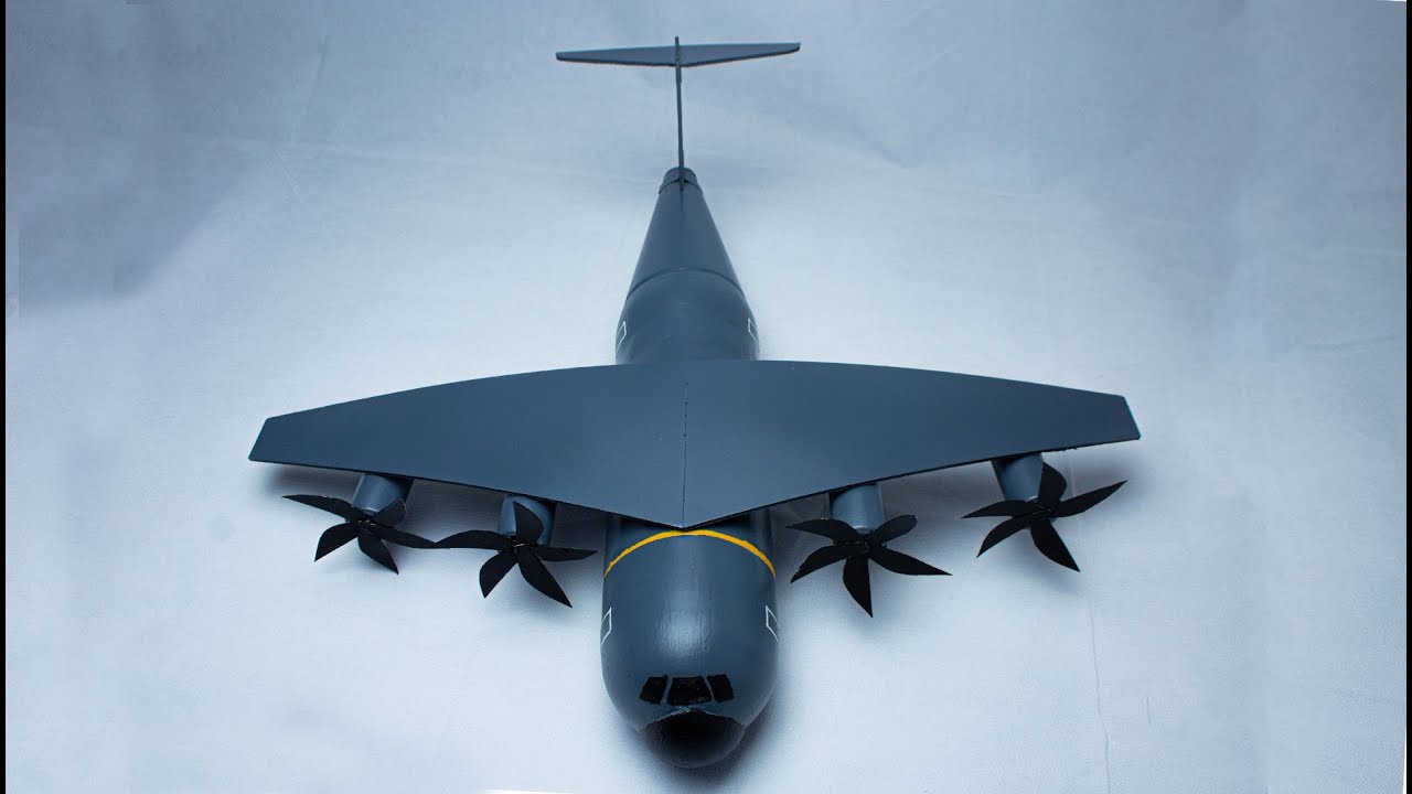 Military Plane From Plastic Bottles And Foam Board | How to make DIY Plastic Bottle Plane