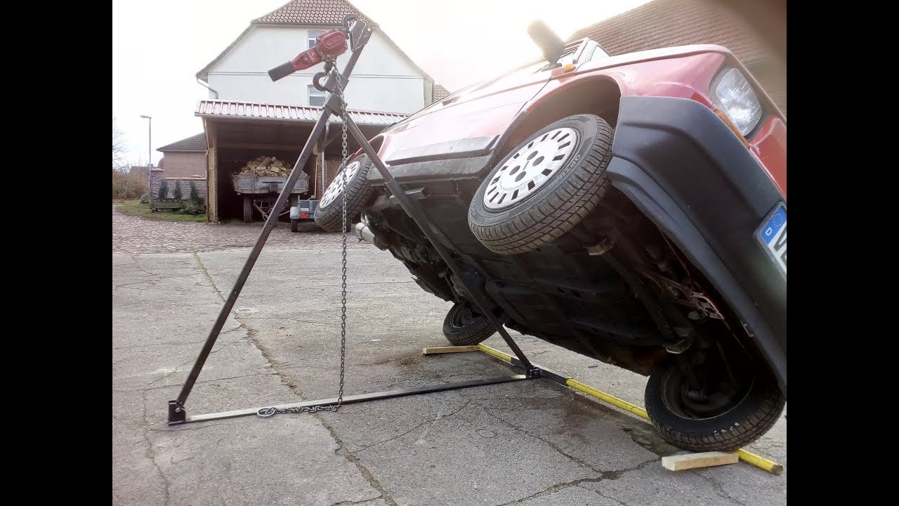 Kippwagenheber , Auto Kippen und am Unterboden arbeiten