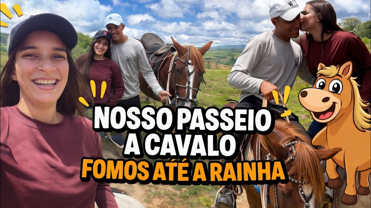 PASSEIO A CAVALO||VITÓRIA FOI COM A GENTE,ALMOÇAMOS FORA e assim foi nosso dias das mulheres 🤩
