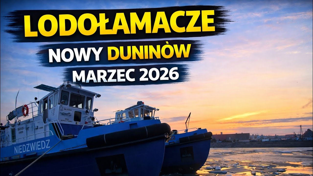 Lodołamacze na Wiśle - Nowy Duninów - 01.03.2026 #lodołamacz #wisła #włocławek #plock  #fishing