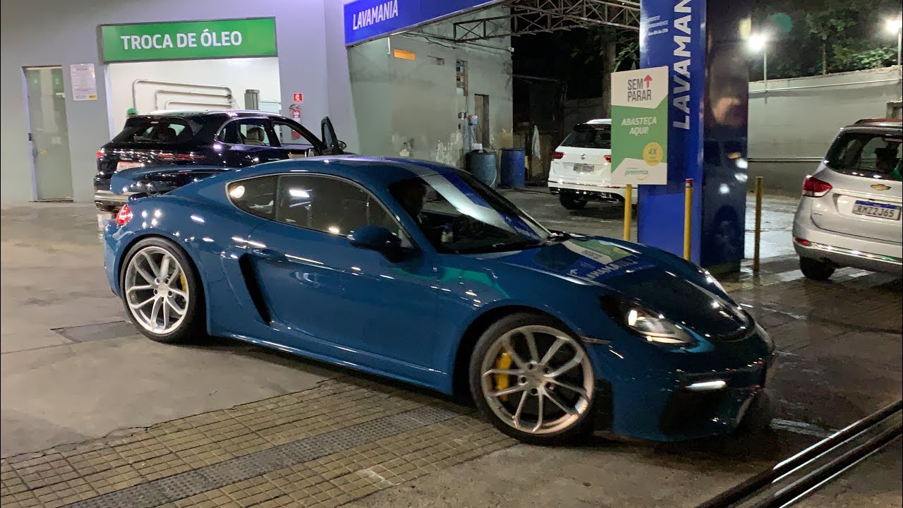 Porsche 718 GT4 (Oslo Blue) On Streets of Brazil!!! *Jo&atilde;o Vilkas*
