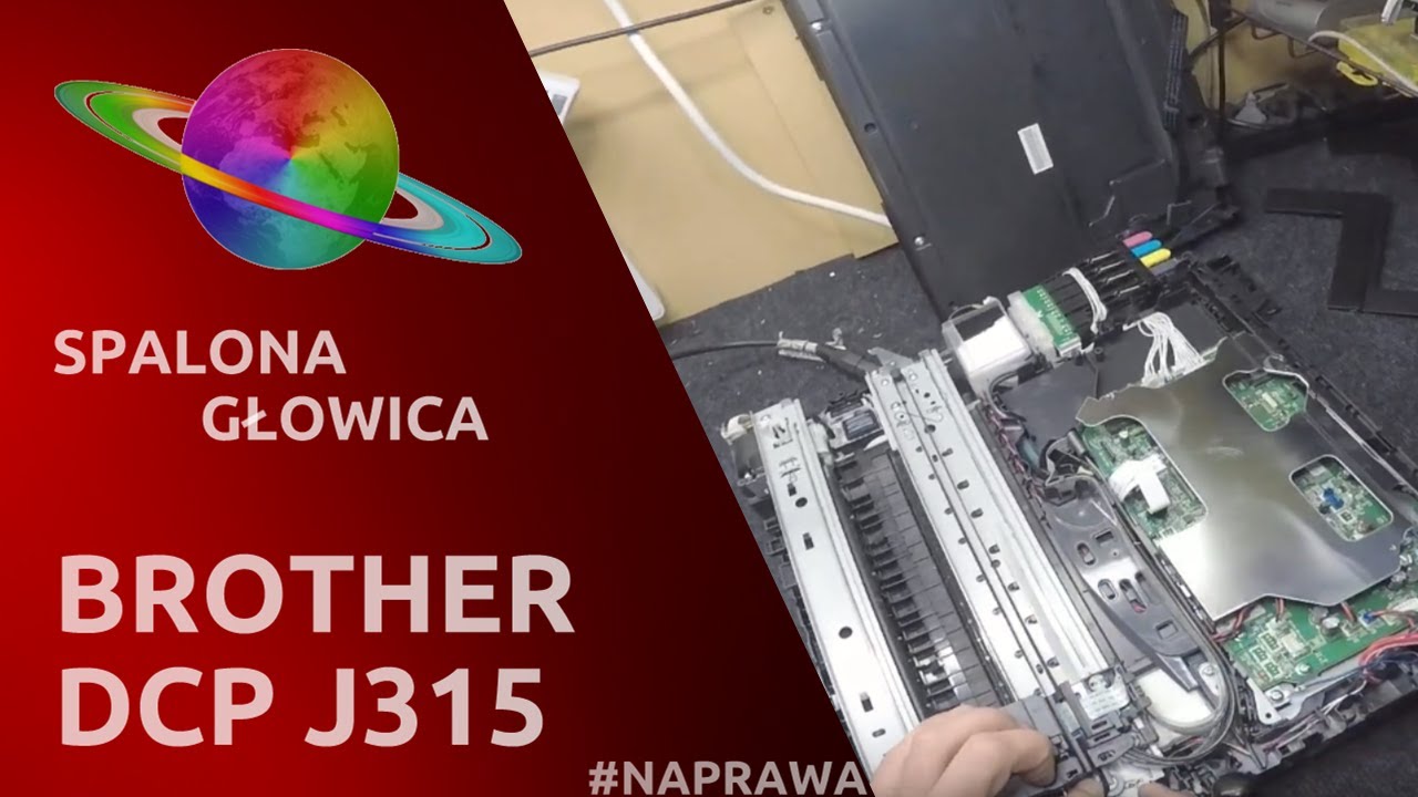 BROTHER DCP-J315W 🖨️ Spalona głowica