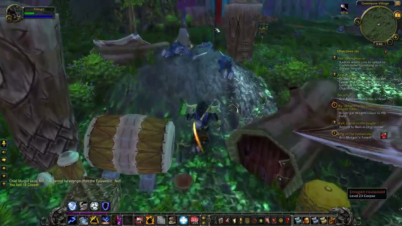 (WOW Lets Play No Commentary) World of Warcraft Mist of Panderia, Tauren Shaman, 1 hr, Ep. 9