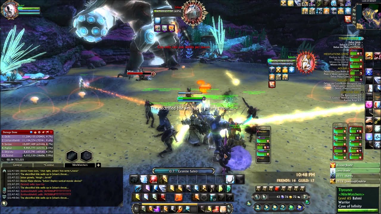 NiteWatchers vs Johan (Tyrants Forge first boss)
