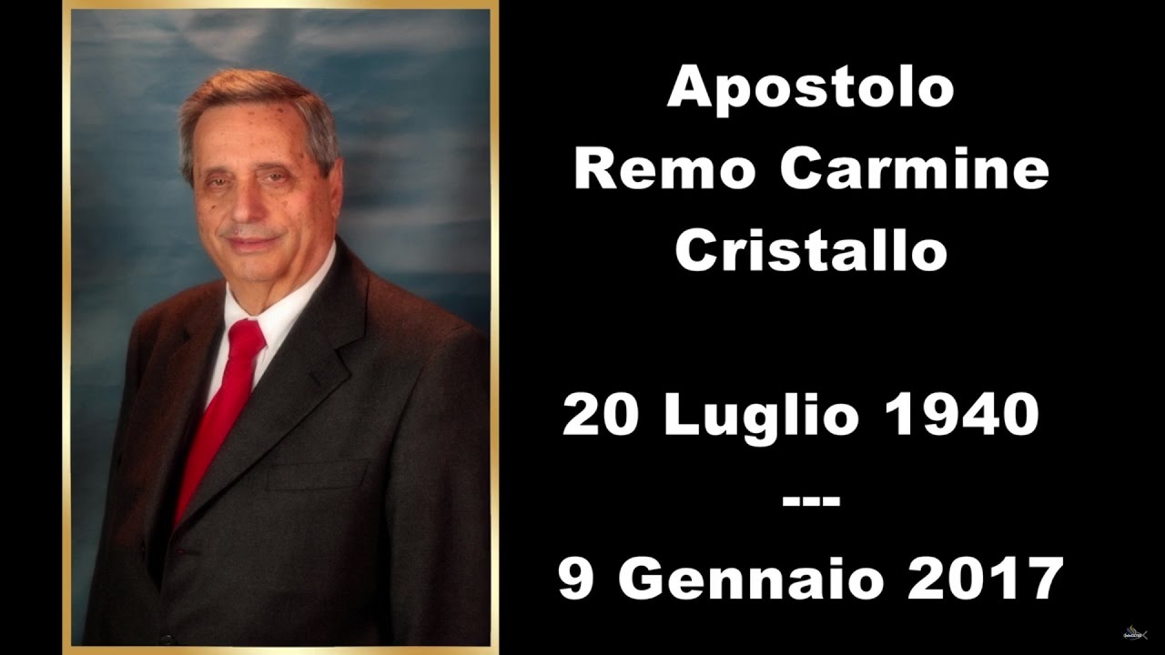 Commemorazione Funebre apostolo Remo Cristallo - 11-01-2017