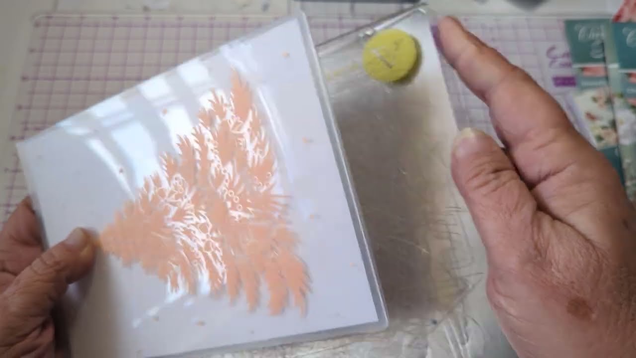 Using Crafter's Companion's Christmas Rose collection to make a beautiful Christmas card