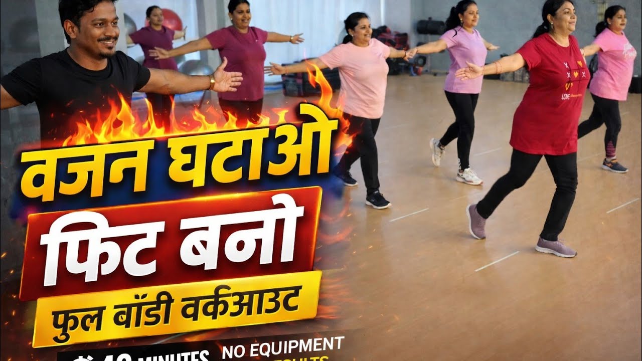 40 Mint. Non-stop Full Body Workout Video | Zumba Fitness With Unique Beats | Vivek Sir 