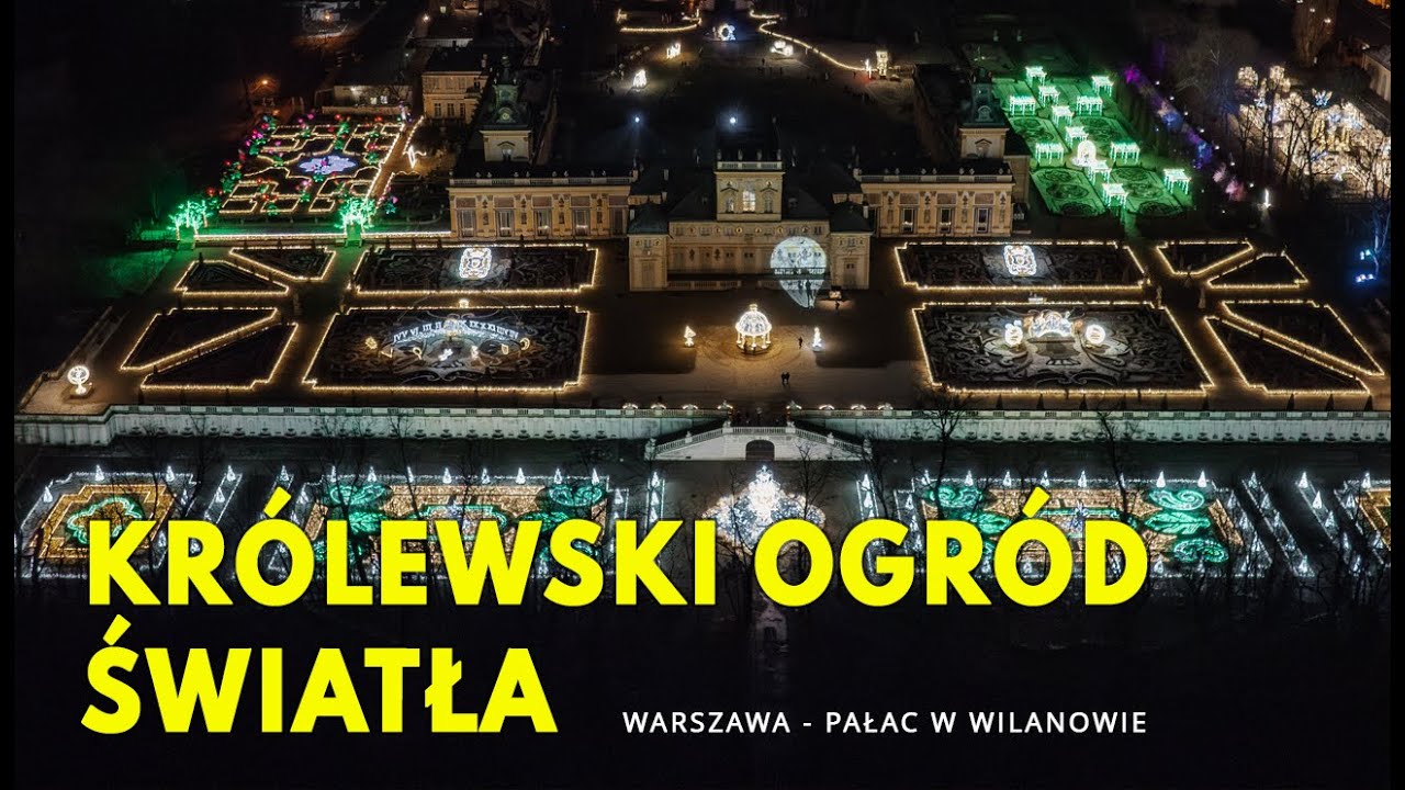 Kr&oacute;lewski Ogr&oacute;d światła WILAN&Oacute;W | Warszawa Pałac w Wilanowie