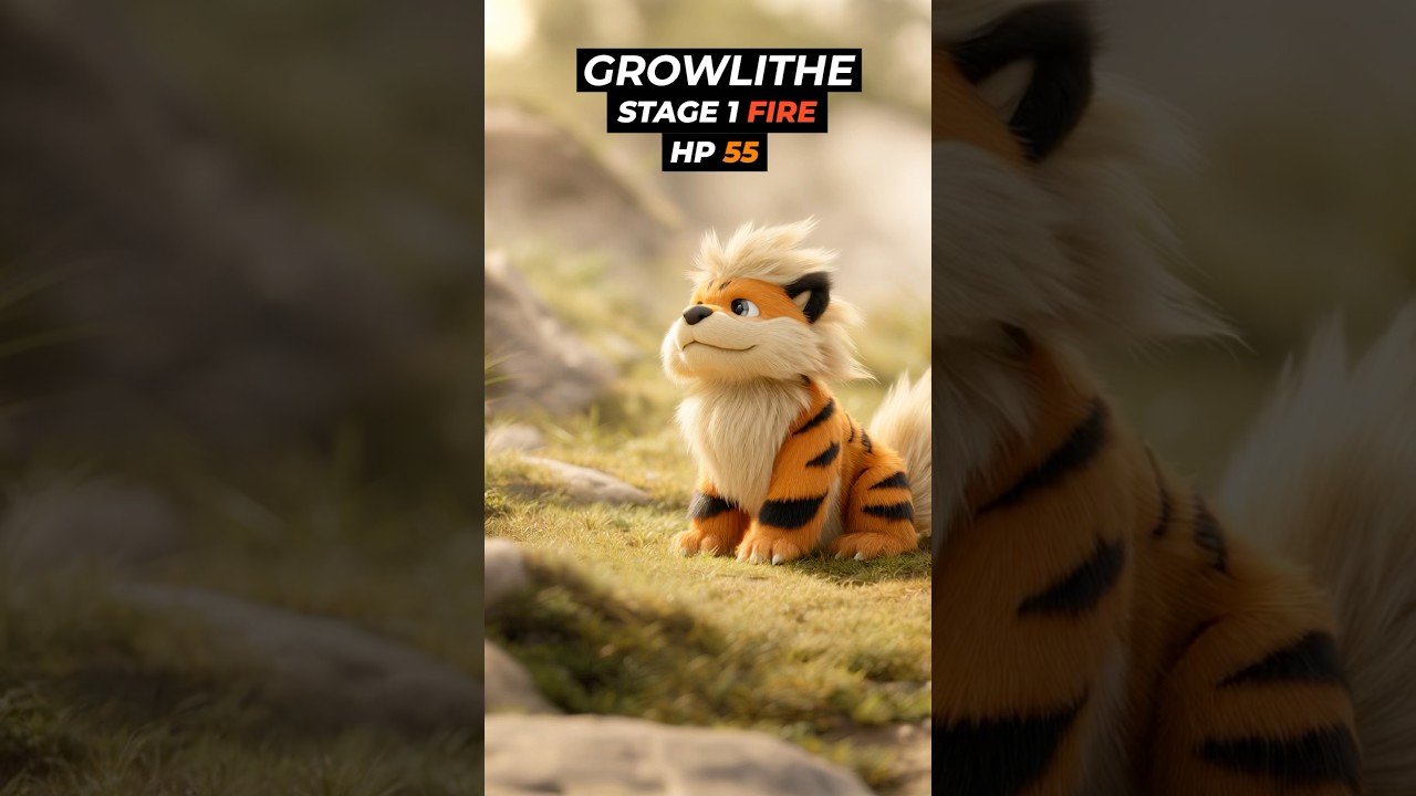Pok&eacute;mon Evolution: 🐕&zwj;🔥Growlithe evolving into Arcanine