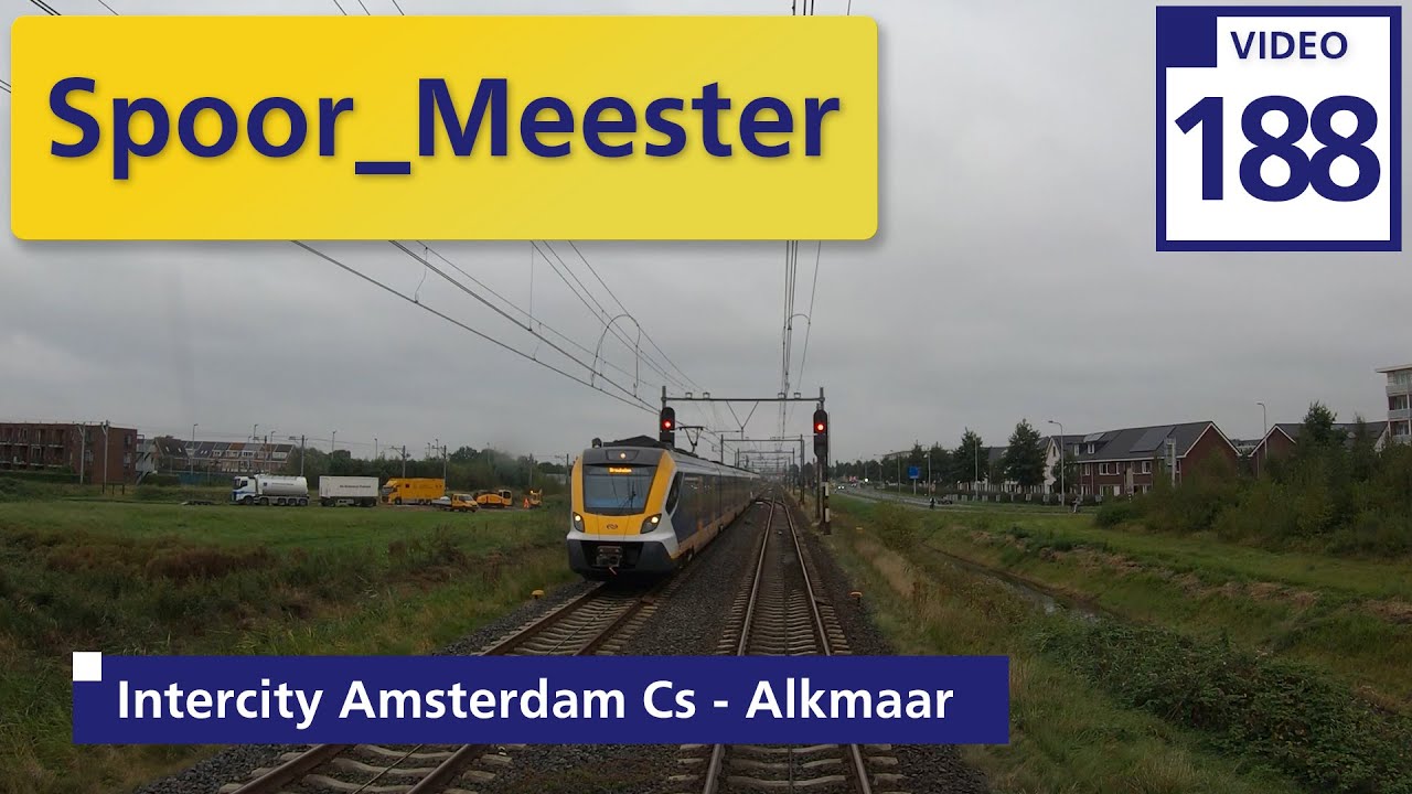 (4K) #Railway #Cabview NS #travel | Rij mee met de #intercity van #amsterdam naar #alkmaar (188)